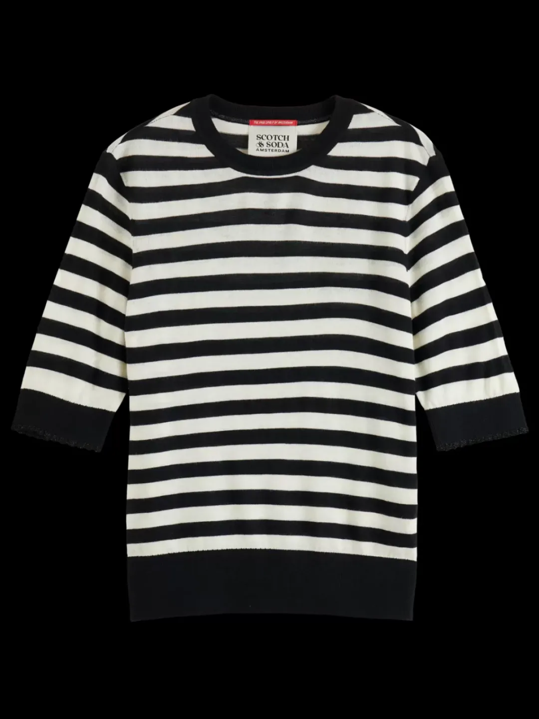 Outlet Scotch & Soda CREW NECK SHORT SLEEVED PULLOVER