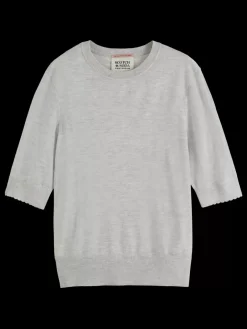 Outlet Scotch & Soda CREW NECK SHORT SLEEVED PULLOVER