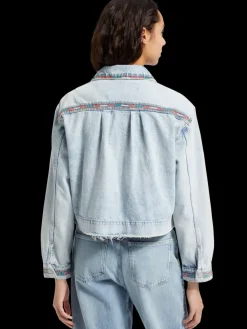 New Scotch & Soda CROPPED DENIM JACKET - SEA STAR SeaStar