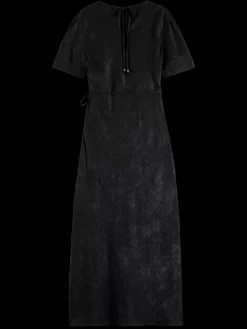 Online Scotch & Soda Crushed Satin Wrap Dress