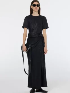 Discount Scotch & Soda Crushed Satin Wrap Top