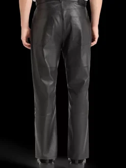Best Scotch & Soda DEAN LEATHER 5-POCKET PANTS Black