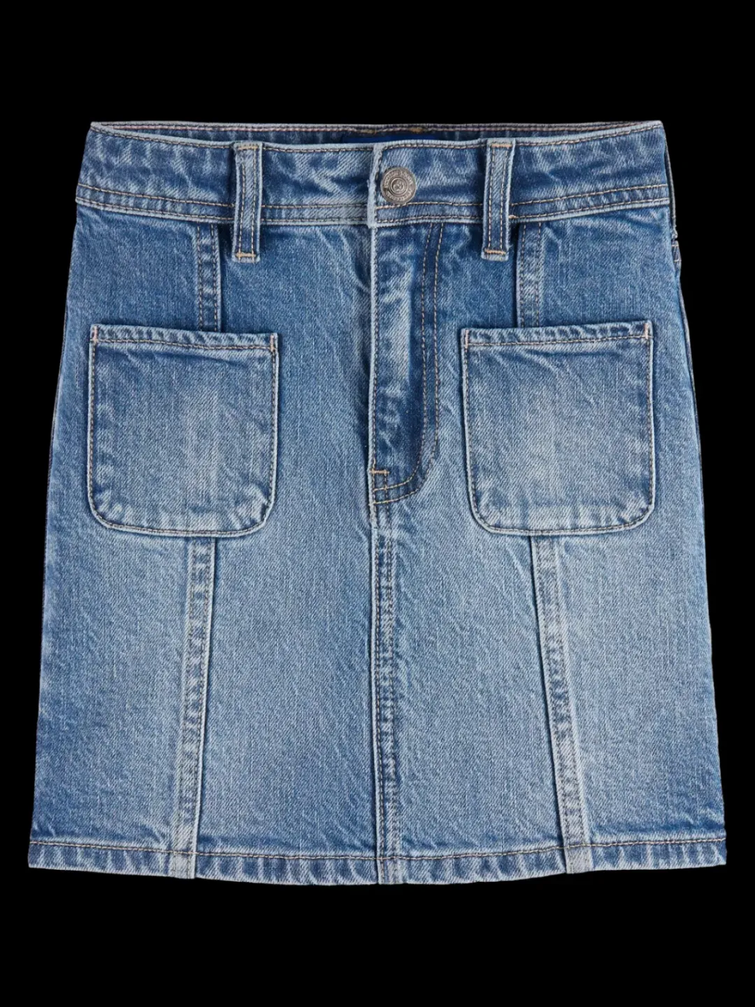 Outlet Scotch & Soda DENIM PATCH POCKET SKIRT - DREAM CATCHER dreamcatcher