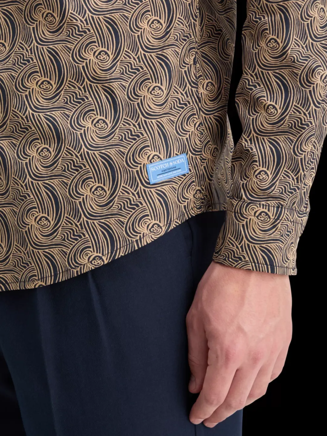 Sale Scotch & Soda DITSY AOP SHIRT WaveAOP