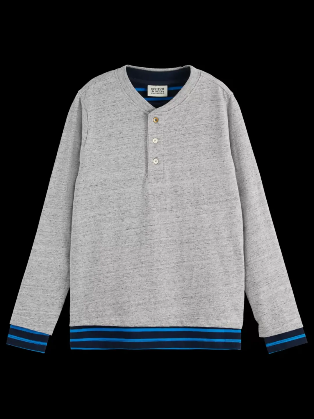 Fashion Scotch & Soda DOUBLE LAYERED LONG-SLEEVED T-SHIRT