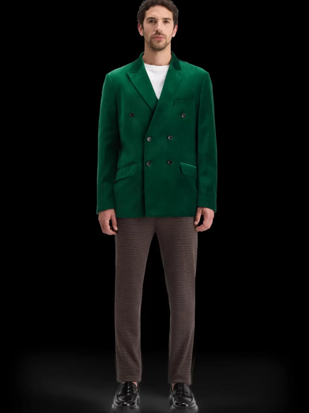 Sale Scotch & Soda DOUBLE-BREASTED VELVET PARTY BLAZER WingbackGreen