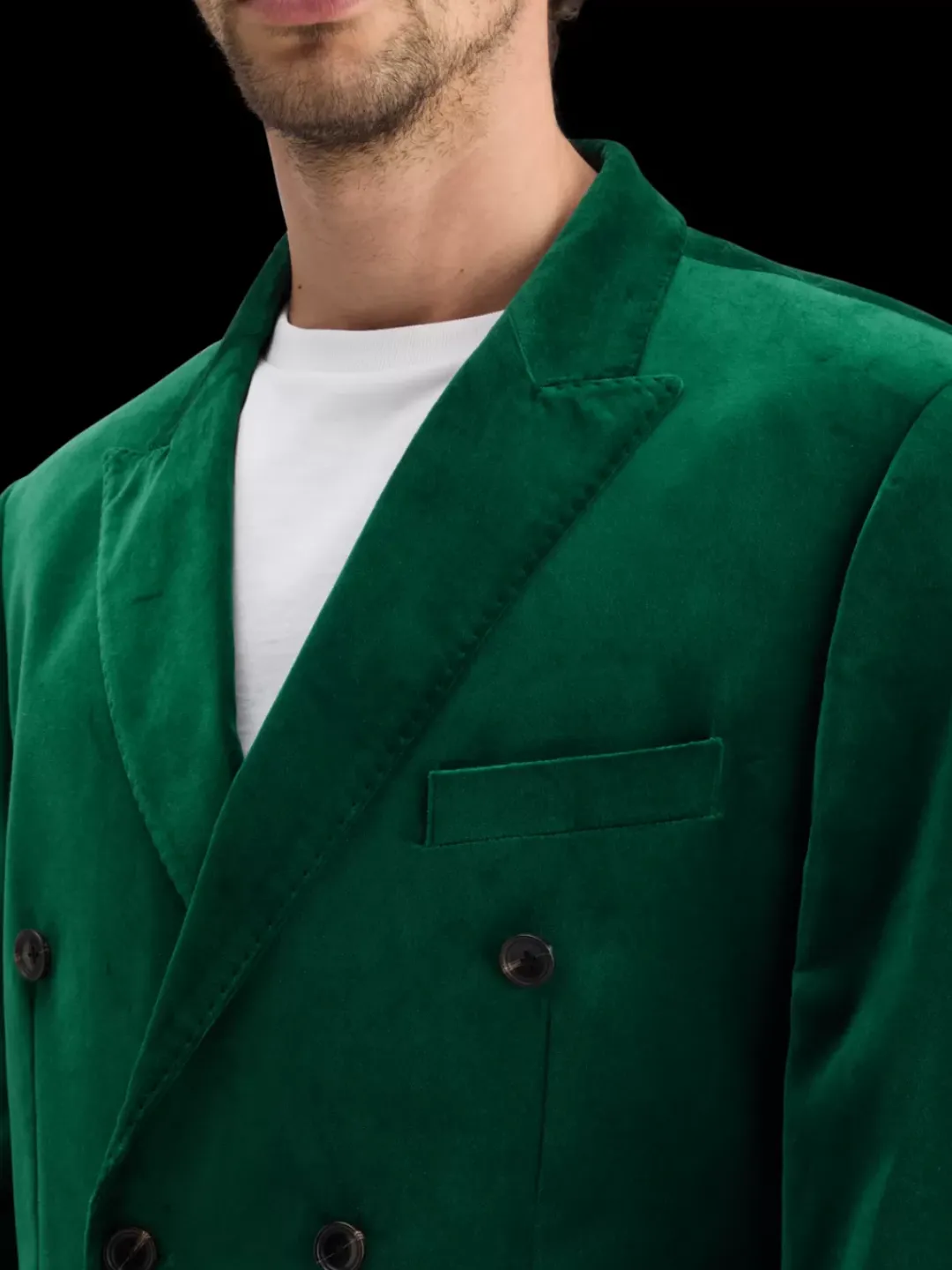 Sale Scotch & Soda DOUBLE-BREASTED VELVET PARTY BLAZER WingbackGreen