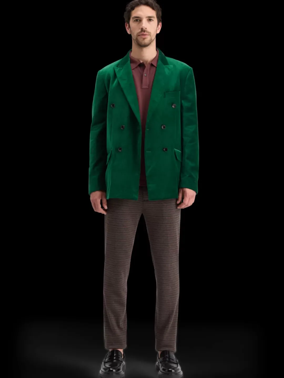 Sale Scotch & Soda DOUBLE-BREASTED VELVET PARTY BLAZER WingbackGreen