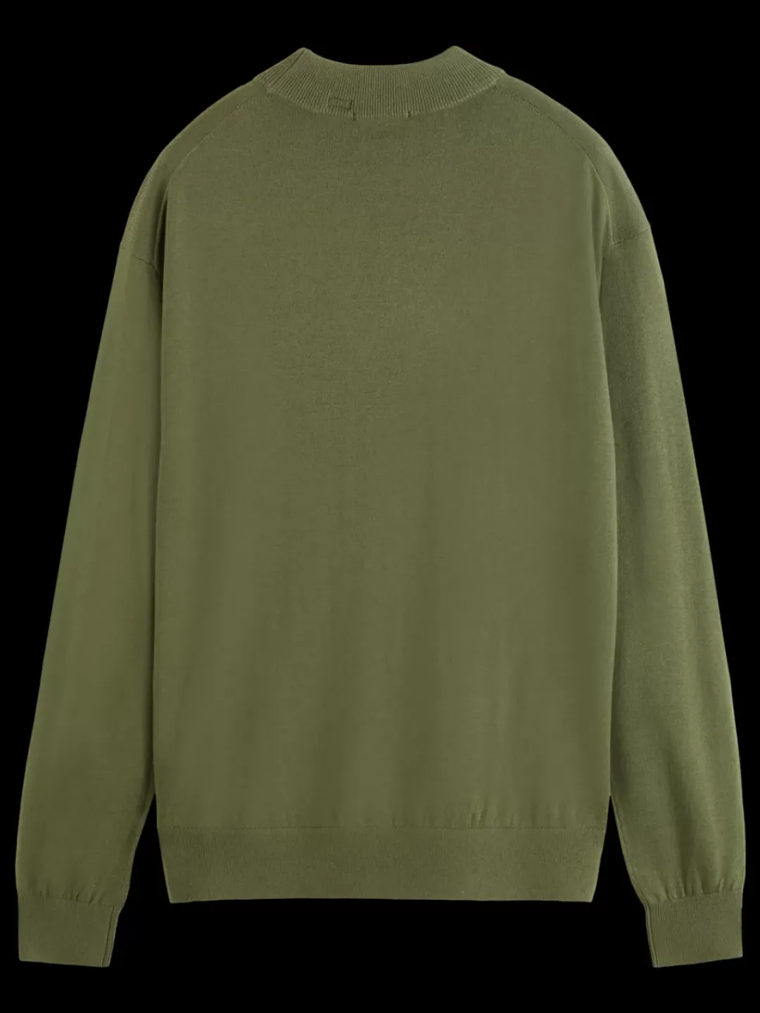 Discount Scotch & Soda Dropped shoulder mock neck GreenIvy