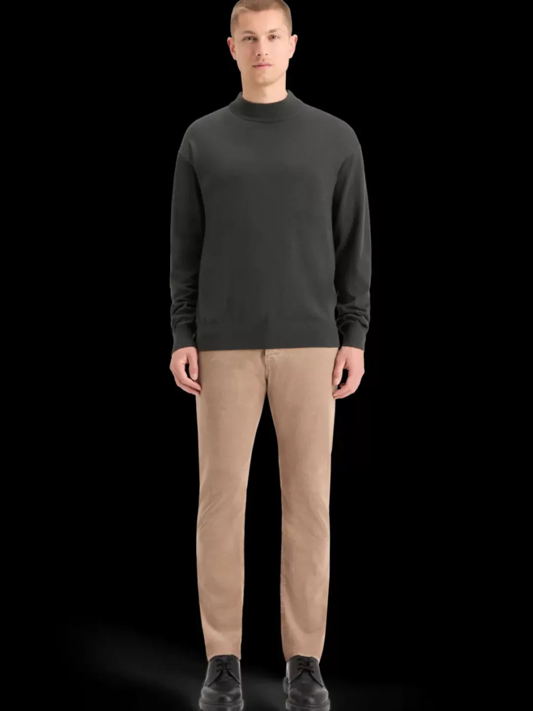 New Scotch & Soda DROPPED SHOULDER MOCK NECK SWEATER