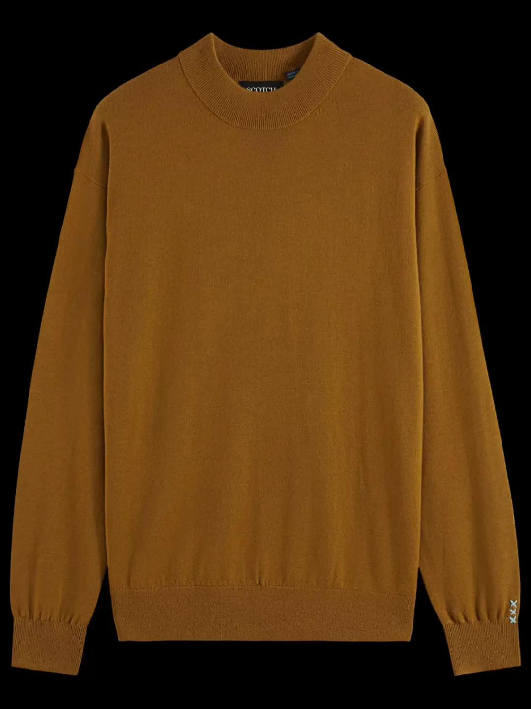 New Scotch & Soda DROPPED SHOULDER MOCK NECK SWEATER