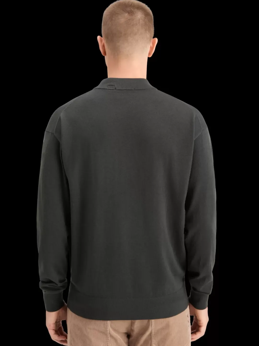 New Scotch & Soda DROPPED SHOULDER MOCK NECK SWEATER