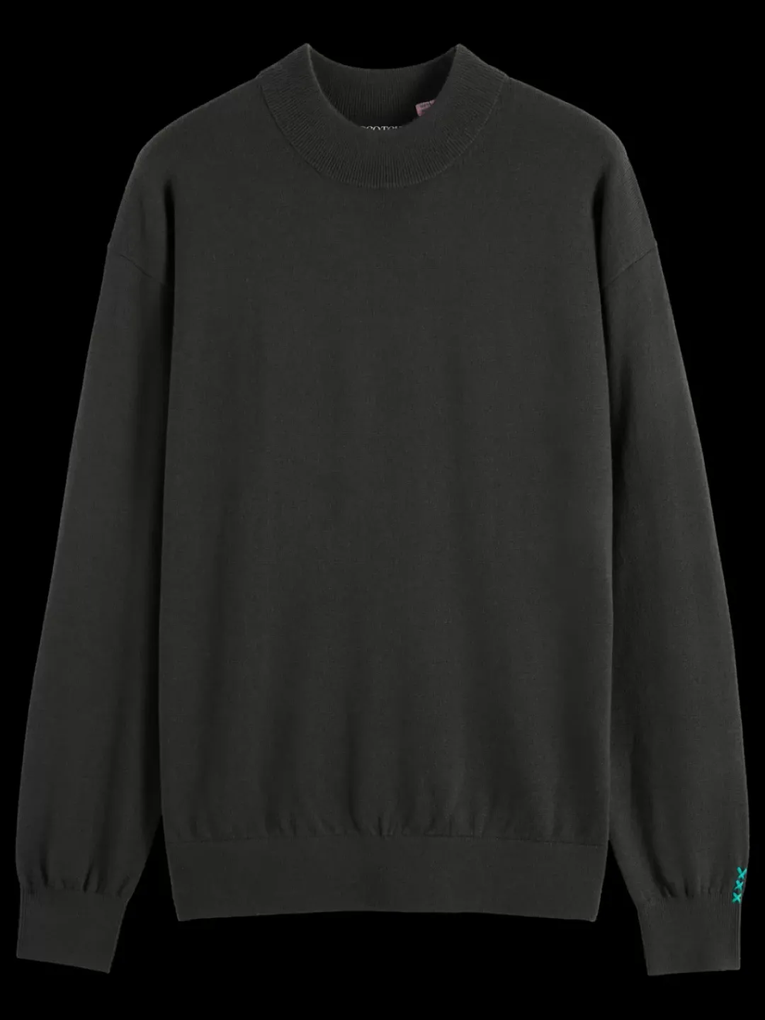 New Scotch & Soda DROPPED SHOULDER MOCK NECK SWEATER