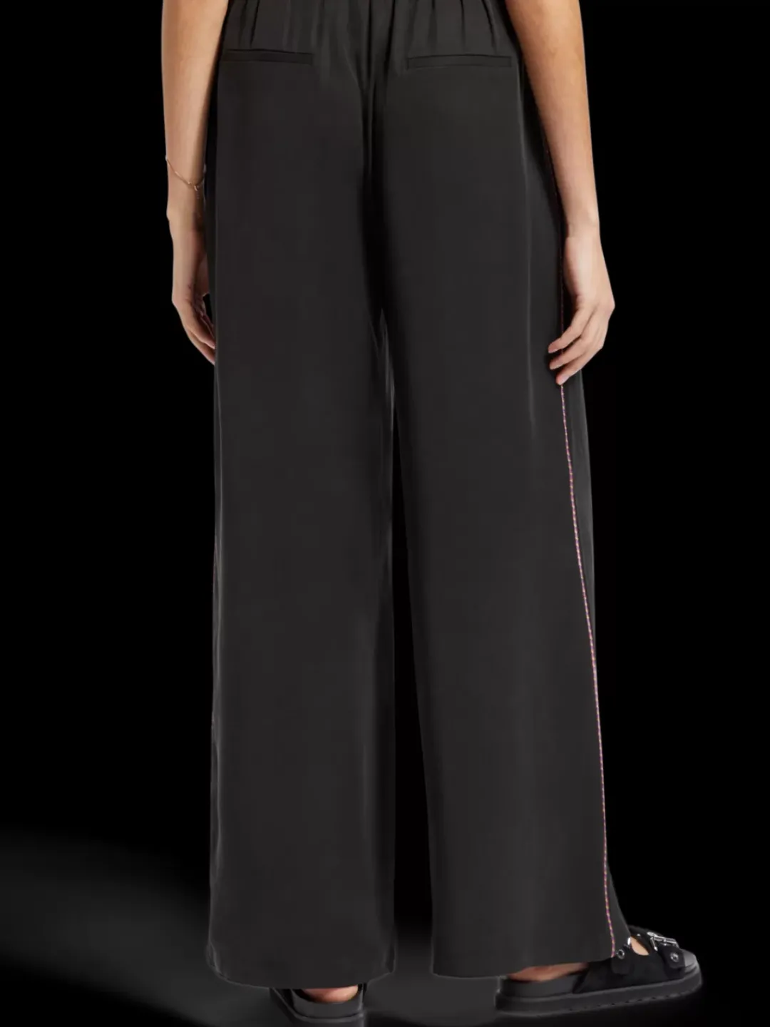 Online Scotch & Soda ELENI MULTICOLOUR PIPING PYJAMA PANT EveningBlack