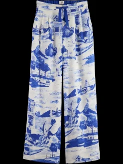 New Scotch & Soda Eleni printed pyjama pant JourneyoftheFreeMindBlue