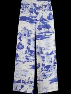 New Scotch & Soda Eleni printed pyjama pant JourneyoftheFreeMindBlue