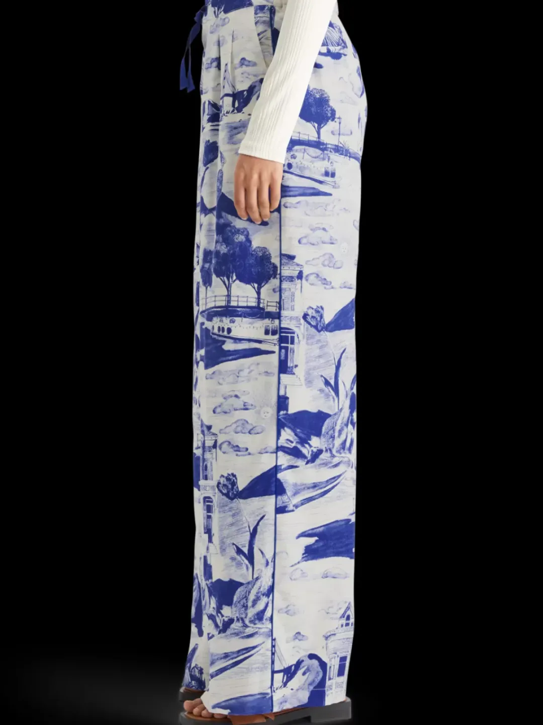 New Scotch & Soda Eleni printed pyjama pant JourneyoftheFreeMindBlue
