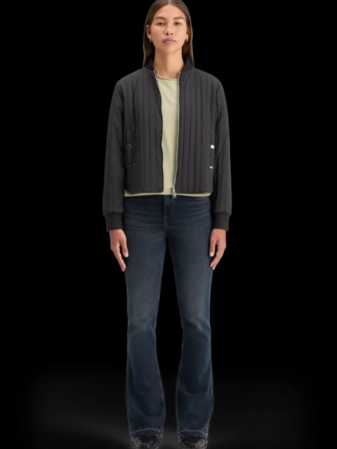 Discount Scotch & Soda ELEVATED REVERSIBLE BOMBER EveningBlack