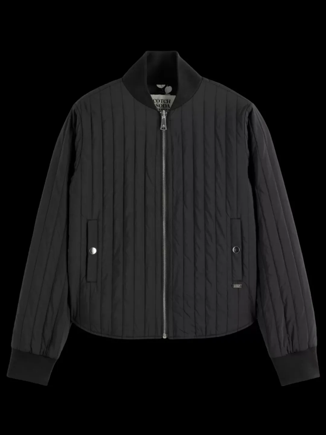 Discount Scotch & Soda ELEVATED REVERSIBLE BOMBER EveningBlack