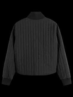 Discount Scotch & Soda ELEVATED REVERSIBLE BOMBER EveningBlack