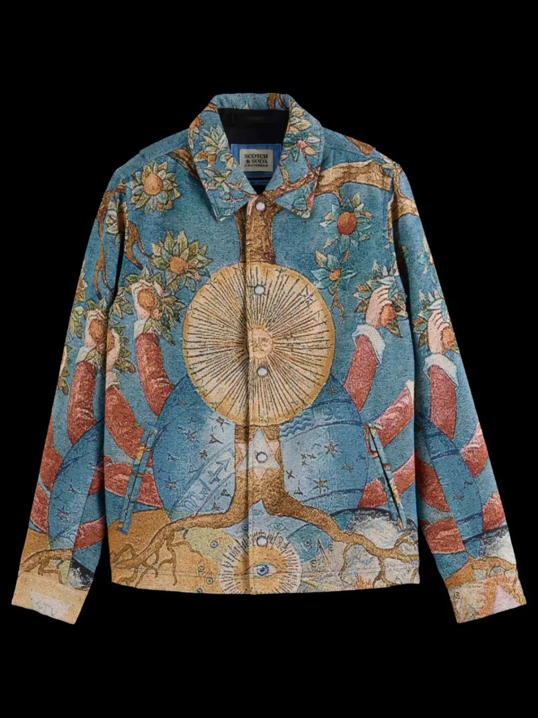 Fashion Scotch & Soda EMBASSY OF THE FREE MIND COACH JACKET EmbassyTreeAOP