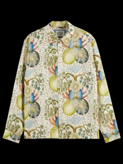 Online Scotch & Soda EMBASSY OF THE FREE MIND PRINTED SHIRT EmbassyTreeAOP
