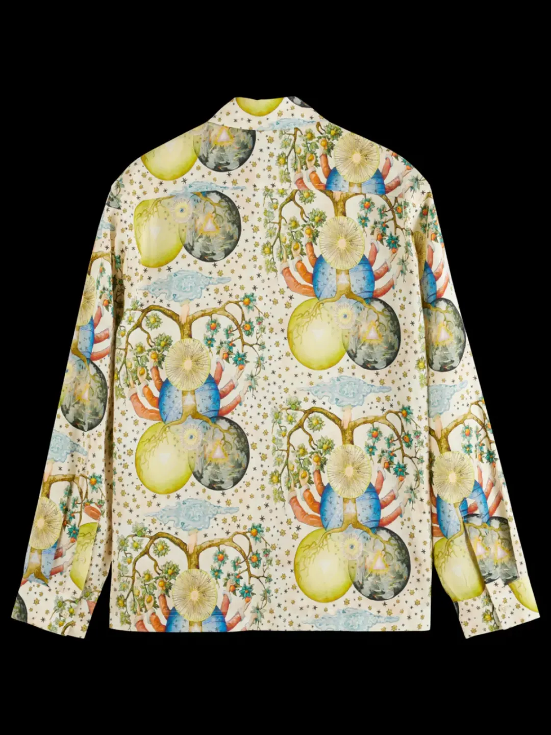 Online Scotch & Soda EMBASSY OF THE FREE MIND PRINTED SHIRT EmbassyTreeAOP