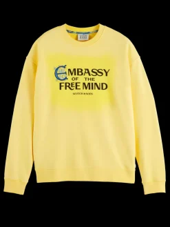 Clearance Scotch & Soda EMBASSY OF THE FREE MIND SWEATSHIRT Candlelight