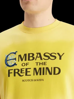 Clearance Scotch & Soda EMBASSY OF THE FREE MIND SWEATSHIRT Candlelight