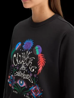 Fashion Scotch & Soda EMBROIDERED REGULAR FIT SWEATSHIRT