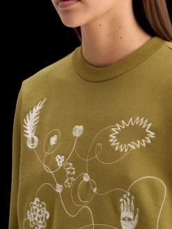 Fashion Scotch & Soda EMBROIDERED REGULAR FIT SWEATSHIRT