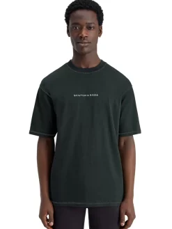Discount Scotch & Soda Essential - logo front chest t-shirt