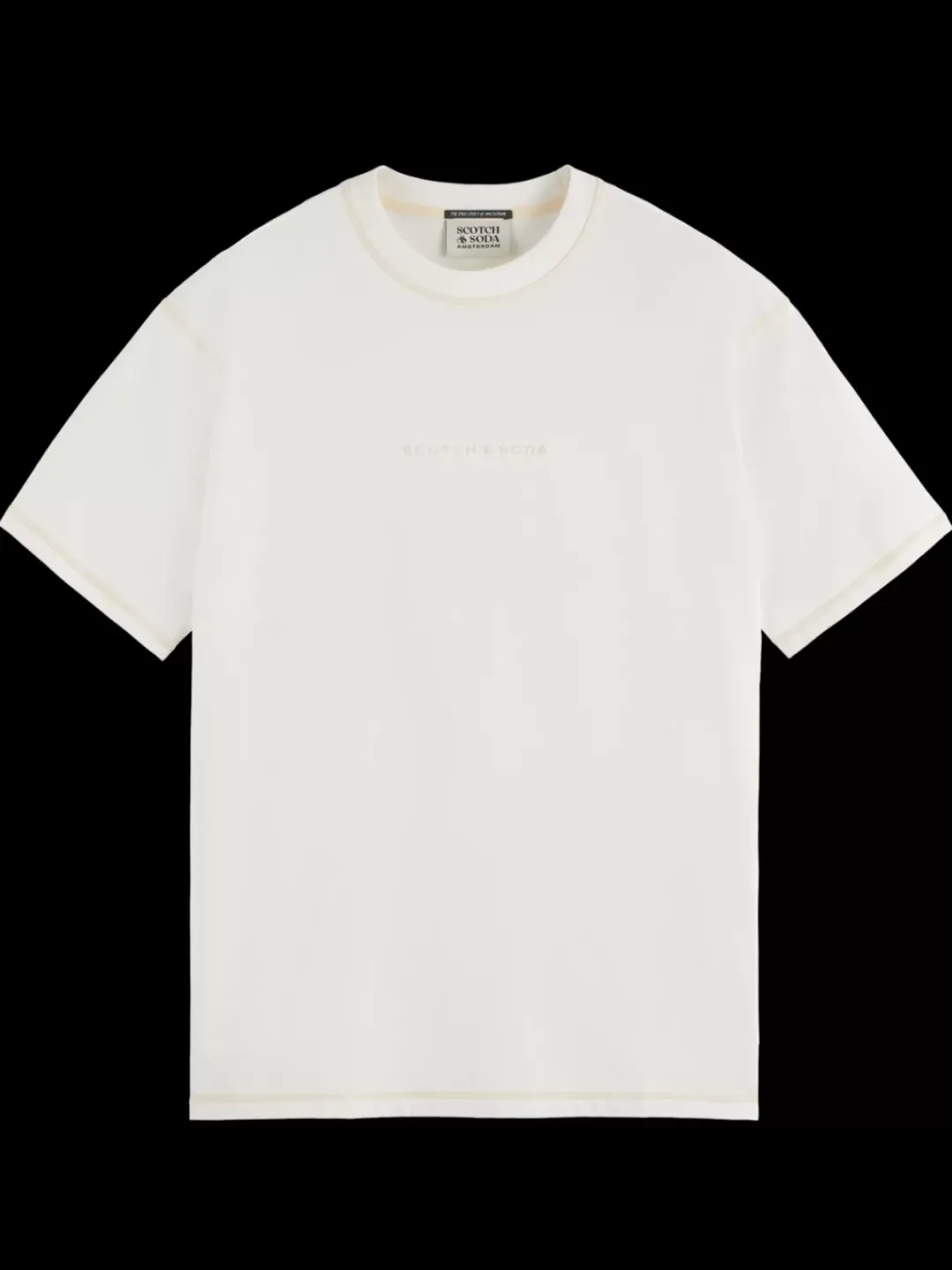Discount Scotch & Soda Essential - logo front chest t-shirt