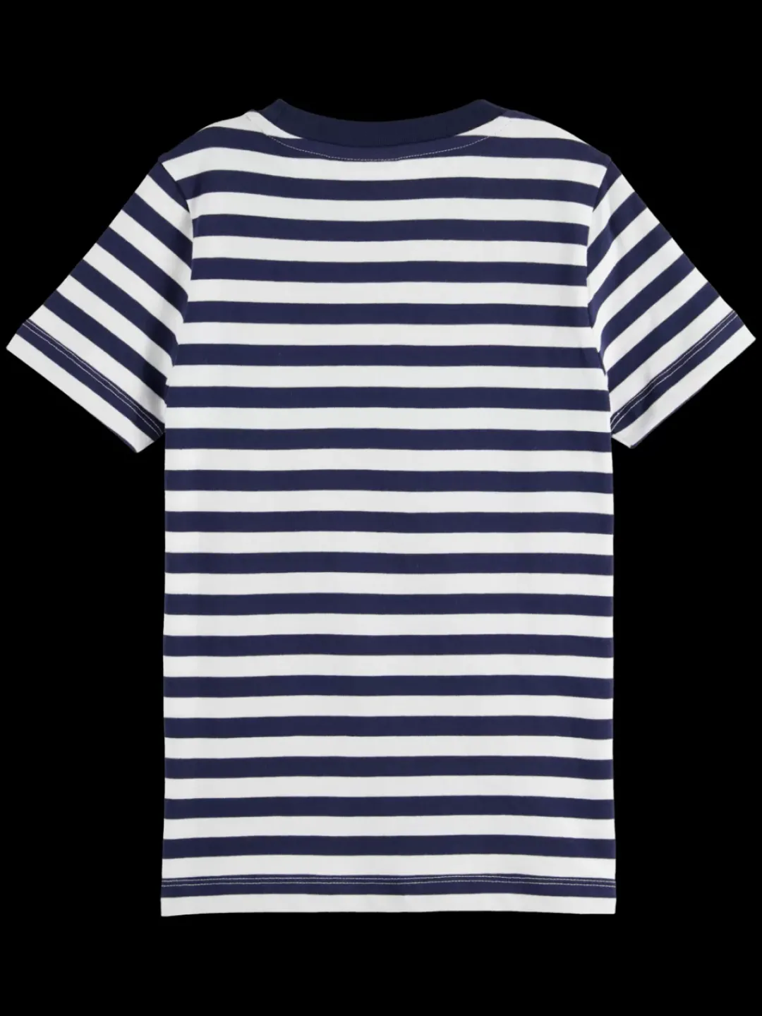 Sale Scotch & Soda Essential - THE FREE SPIRIT PEACE BIRD STRIPED T-SHIRT Navy/White