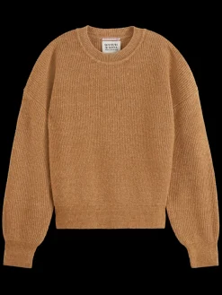 Online Scotch & Soda Essential FUZZY CREW NECK PULLOVER