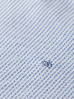 Best Scotch & Soda Essential girlfriend oxford stripes shirt WhiteandBlueStripe