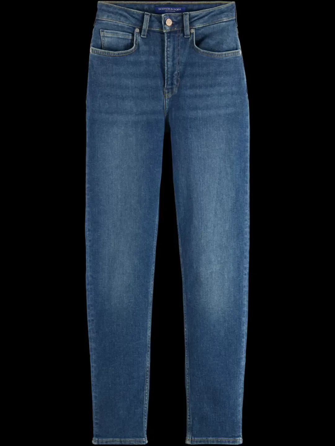 Clearance Scotch & Soda Essential HIGH FIVE SUPER STRETCH SLIM JEANS - CLASSIC BLUE ClassicBlue
