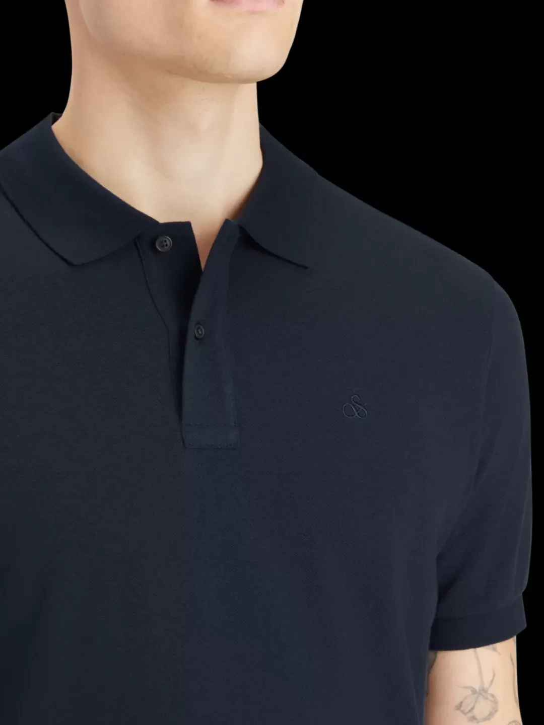 Best Scotch & Soda Essential Logo pique polo