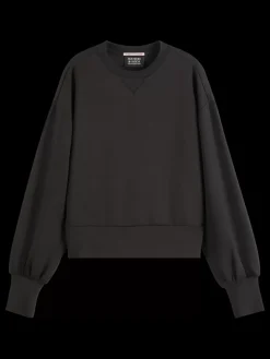 Clearance Scotch & Soda Essential MODAL SWEATSHIRT Black