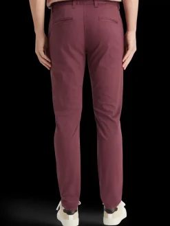 Fashion Scotch & Soda Essential mott- stretch cotton chino Wine