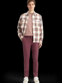 Fashion Scotch & Soda Essential mott- stretch cotton chino Wine