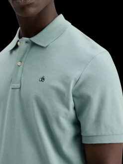 Sale Scotch & Soda Essential organic cotton pique polo BayBlue