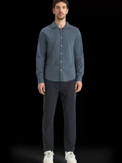 Discount Scotch & Soda Essential poplin striped shirt NightStripe