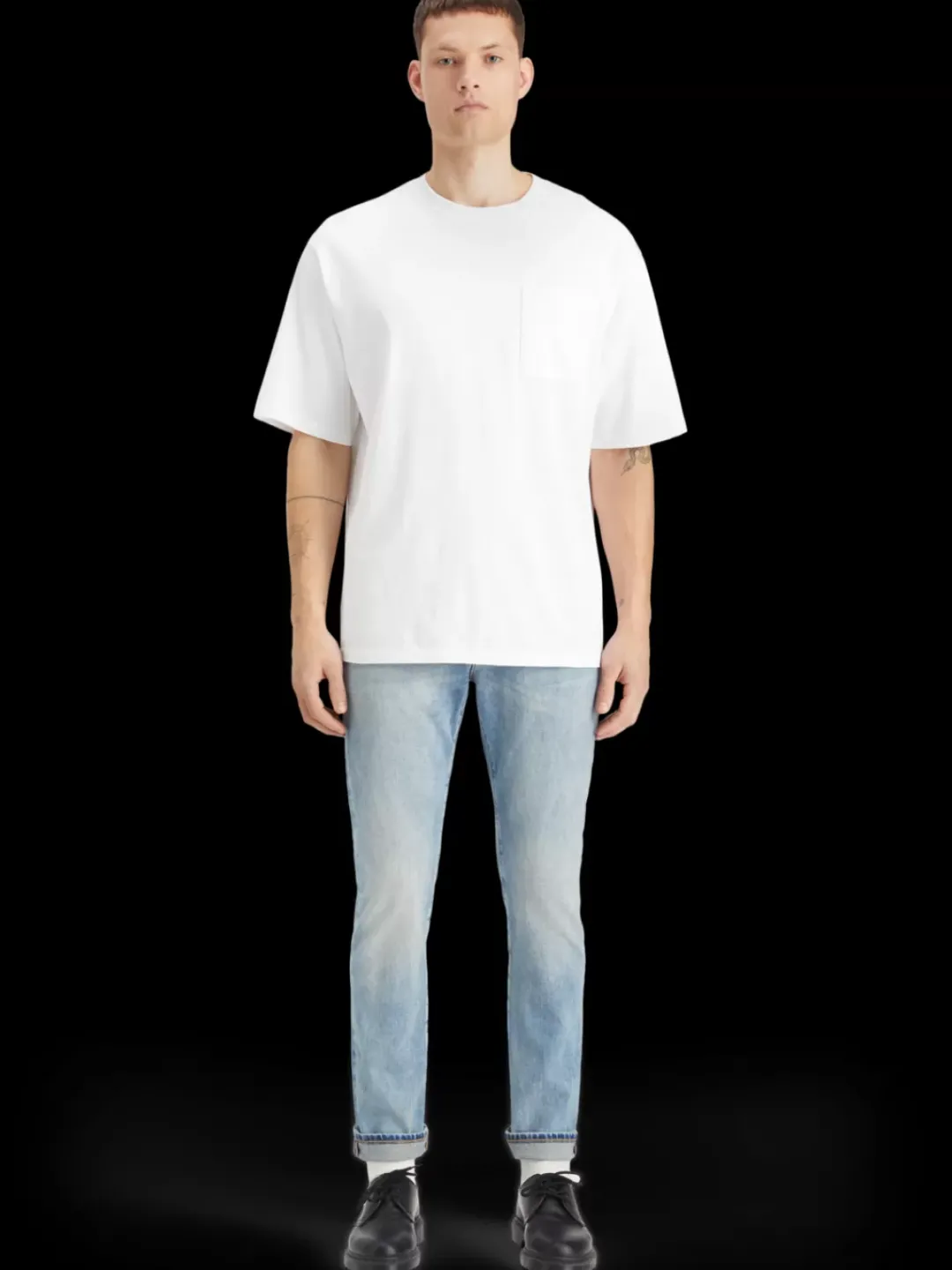 New Scotch & Soda Essential RALSTON IN ORGANIC COTTON AQUA BLUE AquaBlue