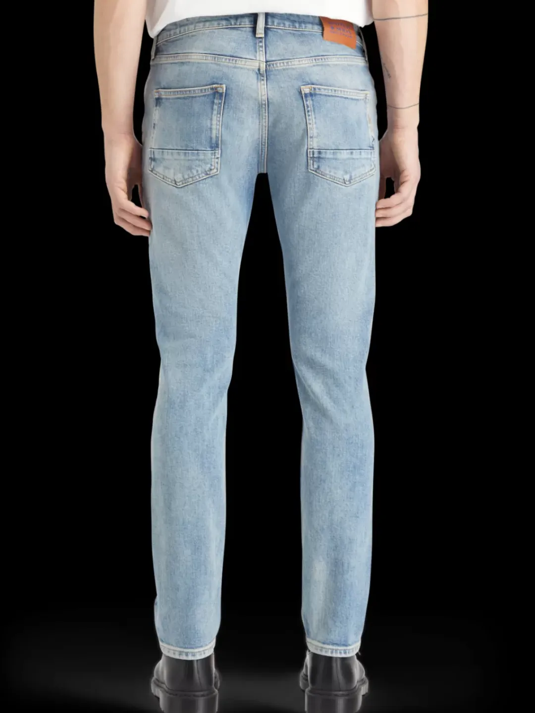 New Scotch & Soda Essential RALSTON IN ORGANIC COTTON AQUA BLUE AquaBlue