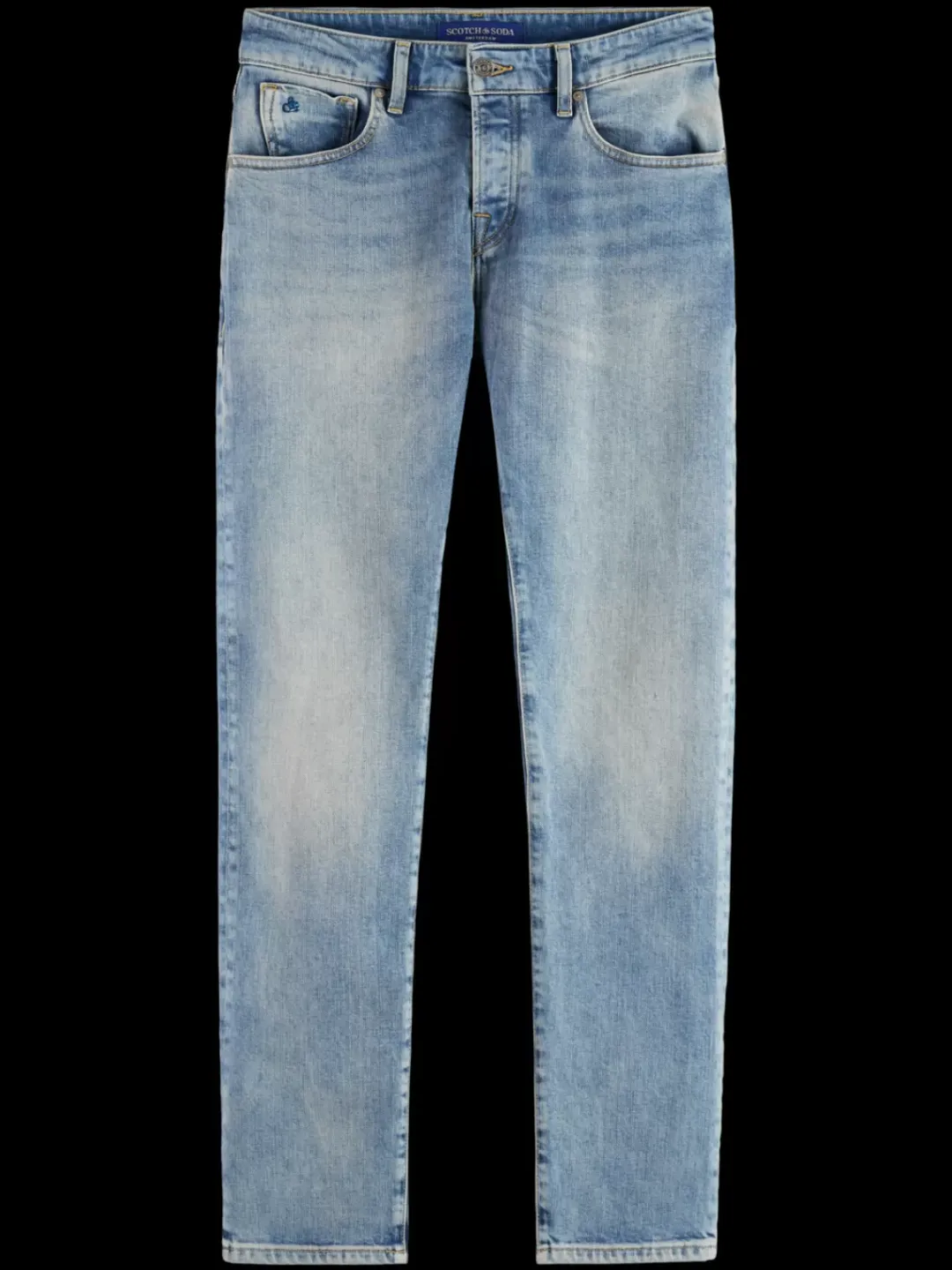 New Scotch & Soda Essential RALSTON IN ORGANIC COTTON AQUA BLUE AquaBlue