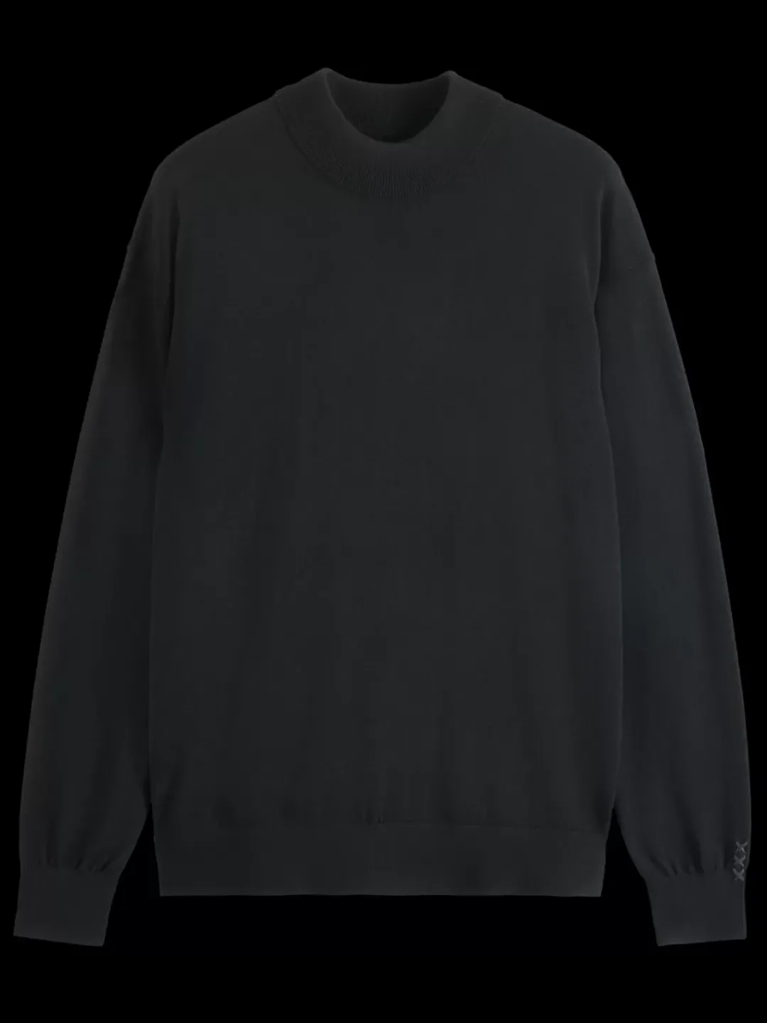 Outlet Scotch & Soda Essential Relaxed fit wool blend mock neck sweater