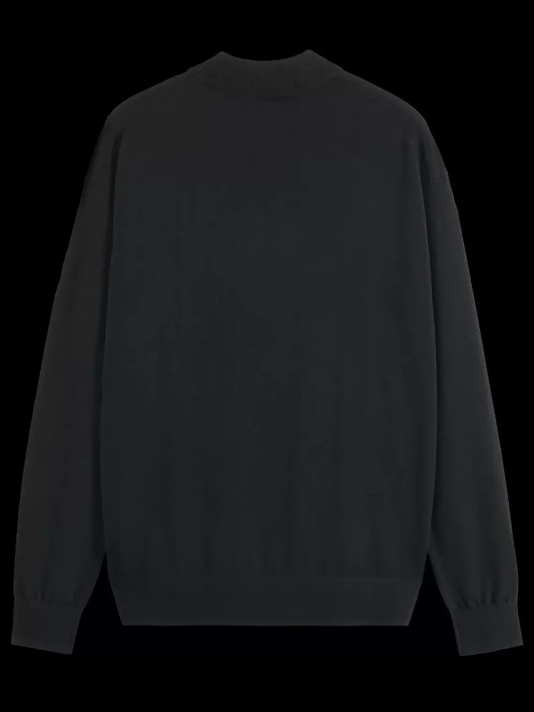 Outlet Scotch & Soda Essential Relaxed fit wool blend mock neck sweater