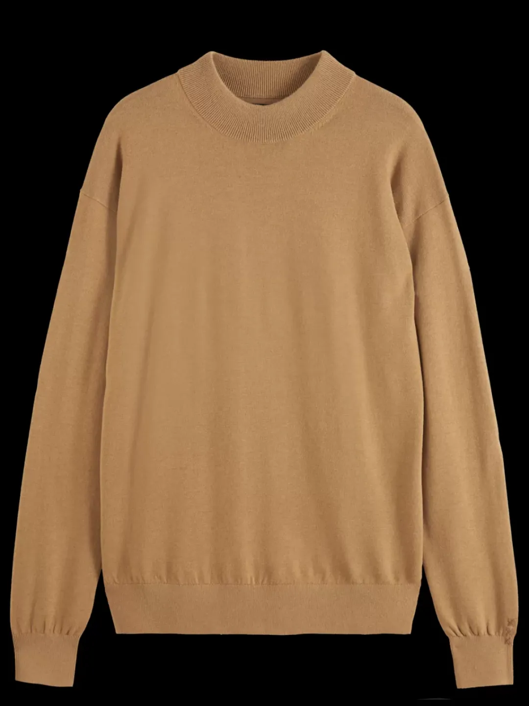 Outlet Scotch & Soda Essential Relaxed fit wool blend mock neck sweater