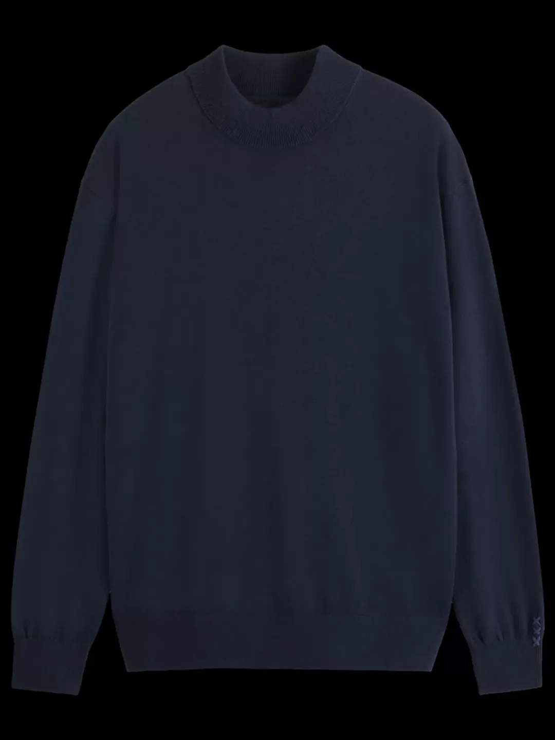 Outlet Scotch & Soda Essential Relaxed fit wool blend mock neck sweater